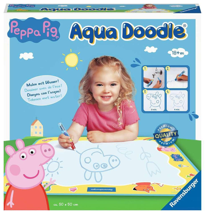 Ravensburger ministeps 4195 Aqua Doodle Peppa Pig - Erstes Malen für Kinder ab 18 Monate, Malset für