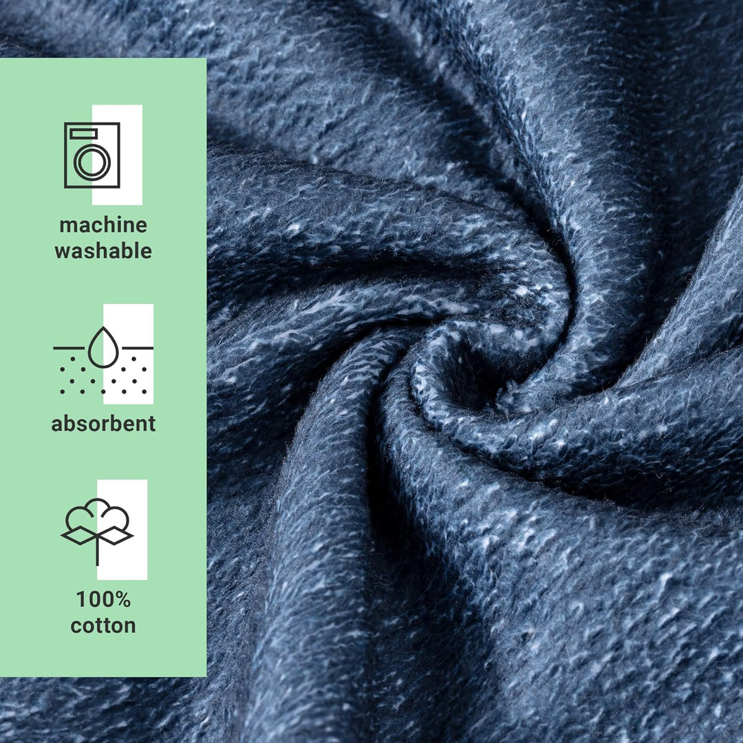 HOMELEVEL Badeponcho Unisex - Surf Poncho aus Baumwolle/Polyester - Handtuch für Erwachsene - Badema