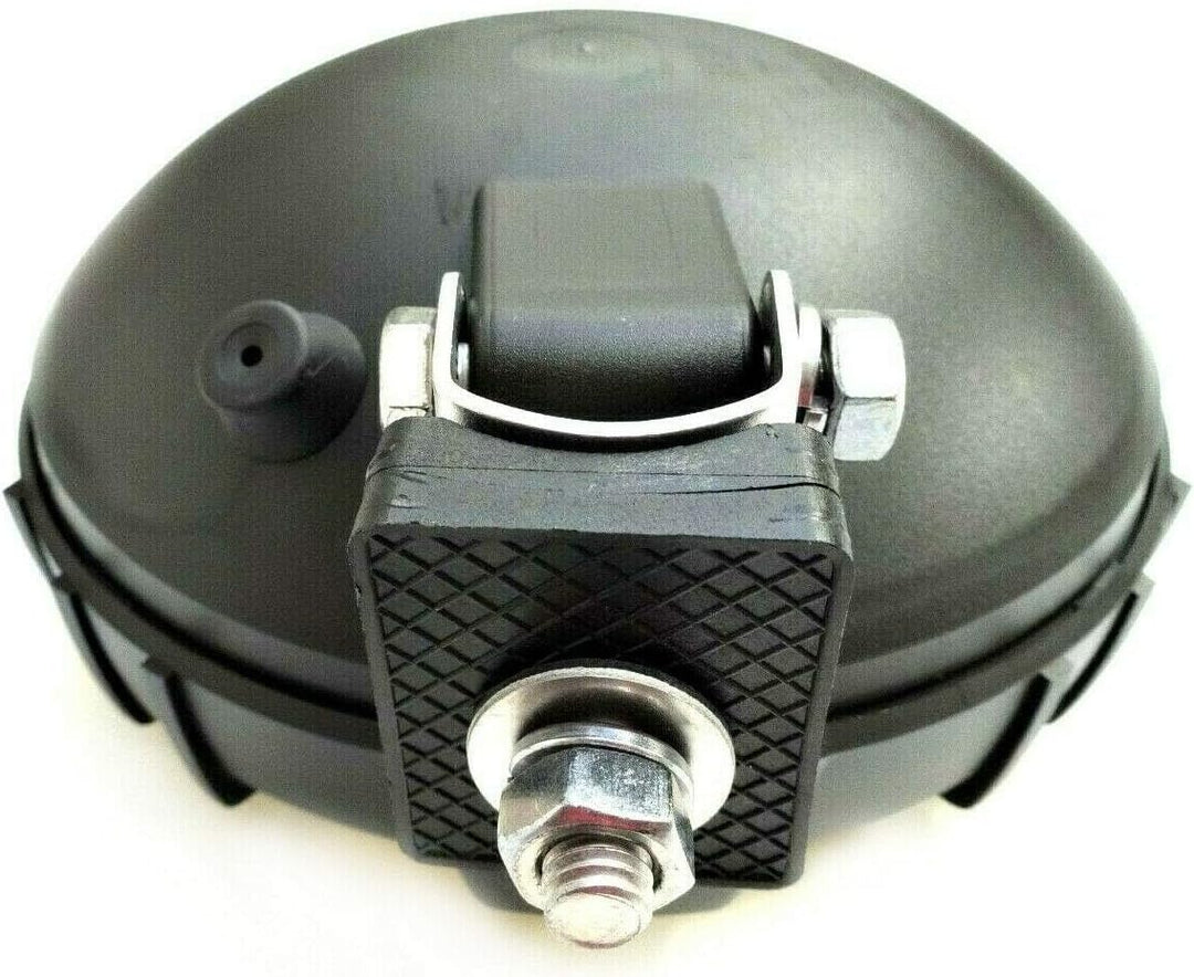 MelTruck® 2x Gelb Rund H3 Halogen 12V 24V Nebelscheinwerfer mit Schutzgitter mit Glühbirnen 12V