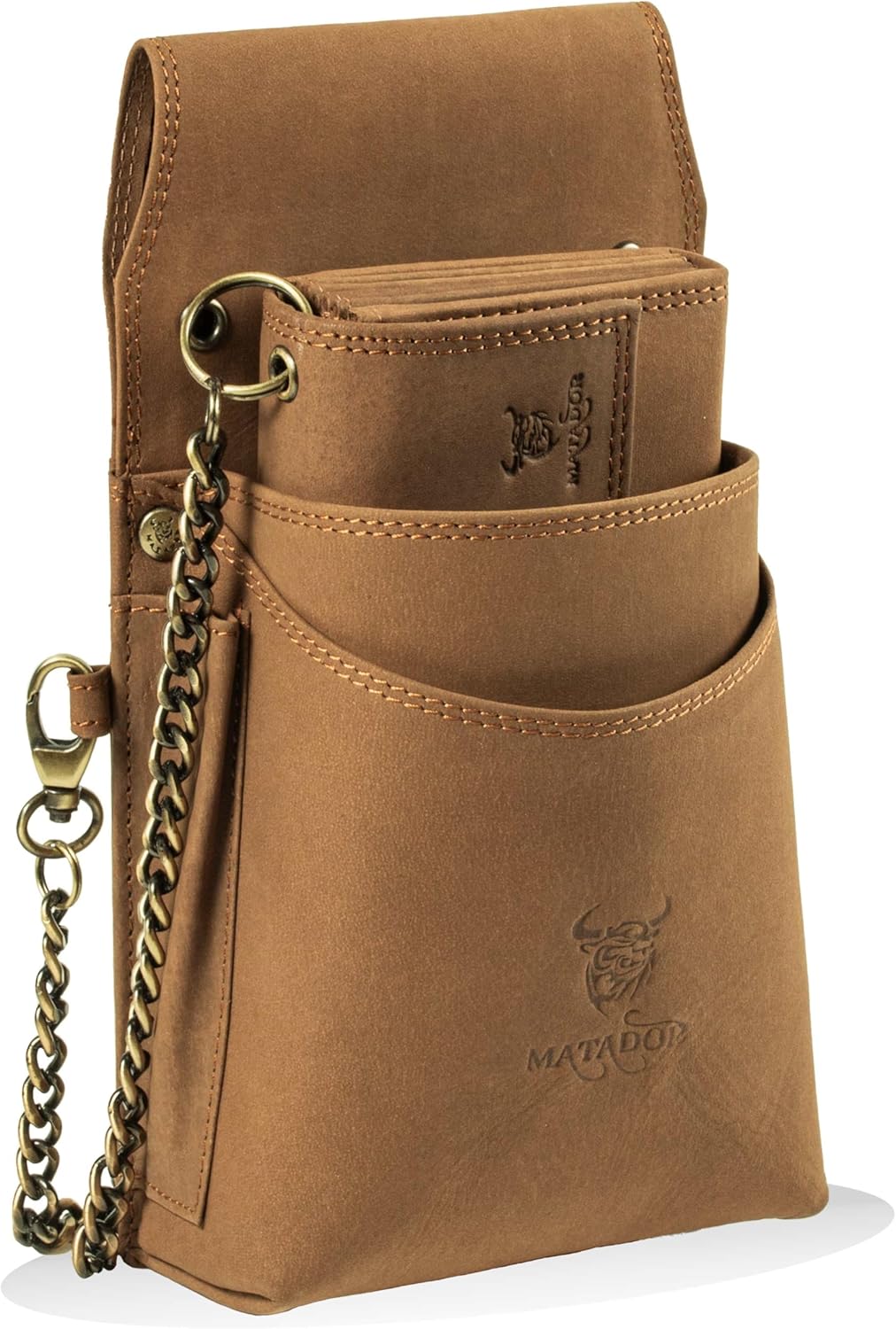 MATADOR Kellner Geldbörse Leder 'VICIO mit Kellnertasche Set | Kellnerportemonnaie Leder mit Kellner