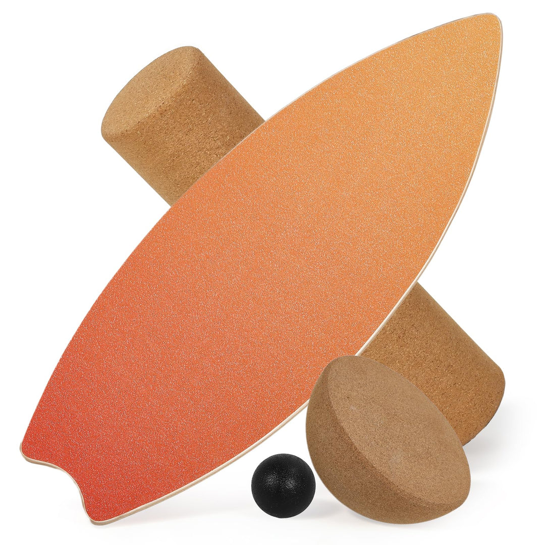 Balance Board für Erwachsene - Gleichgewichtstraining & Core Training für Heimtraining, Holz Wobble