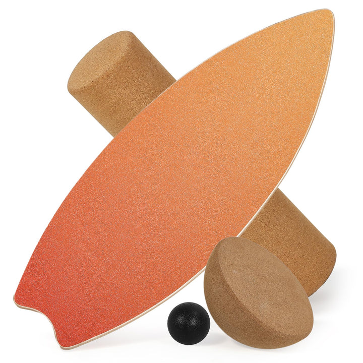 Balance Board für Erwachsene - Gleichgewichtstraining & Core Training für Heimtraining, Holz Wobble