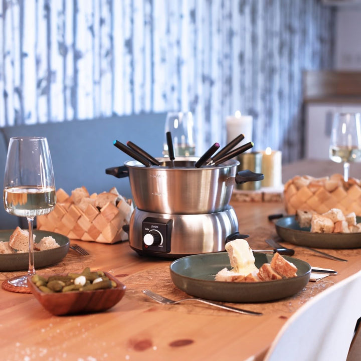 Fondue 1000 w 8 edelstahlgabeln - doc263