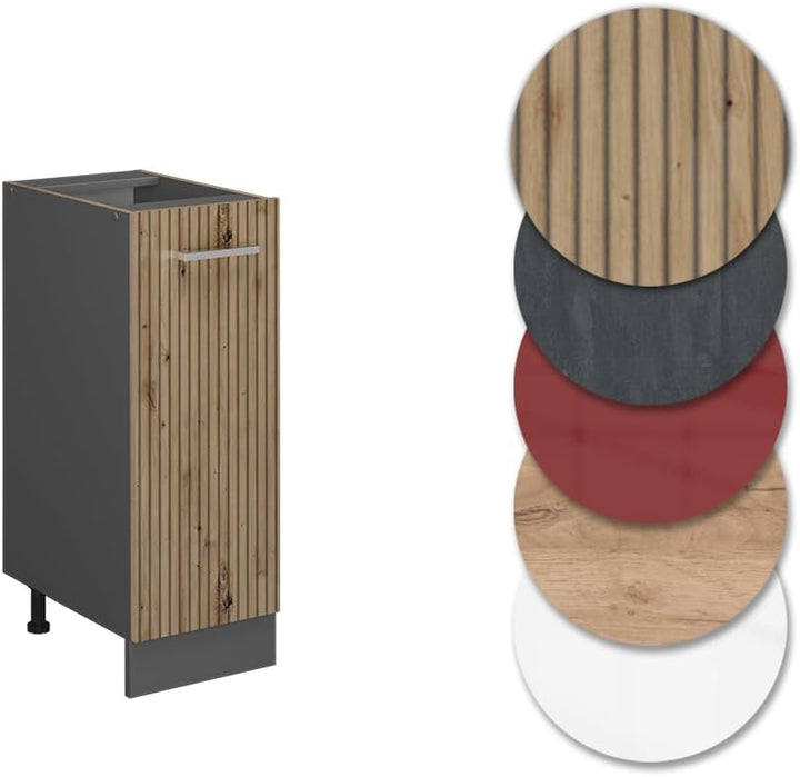 Vicco Apothekerschrank R-Line, Artisan-Eiche, 30 cm ohne Arbeitsplatte, zur freien Kombination inner