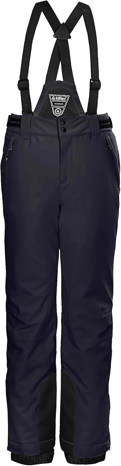 Killtec Mädchen Skihose/Funktionshose mit abzippbarem Latz, Schneefang und Kantenschutz Ksw 77 Grls