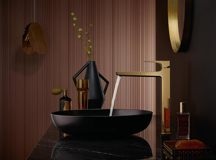 hansgrohe Wasserhahn Metropol, wassersparende Armatur mit Komfort-Höhe 260mm mit Push-Open Ablaufgar