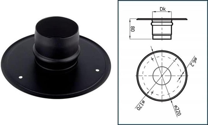 Pelletrohr DN 80mm Pellet Ofenrohr Rauchrohr Pellet Bogen 90°Wandfutter T-Stück Rosette Senotherm La