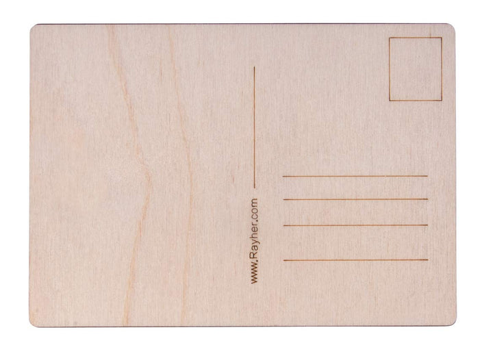 Rayher Hobby Rayher Hobby Rayher Holz Postkarte, 14,8x10,5x0,3cm, 26 Stück, FSC 100% Postkarten aus