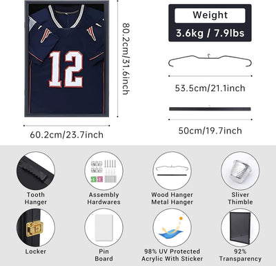 Nice C Trikot Rahmen, Rahmen für Trikot, Trikot Rahmen Fussball, trikotrahmen, Schattenbox-Vitrine m