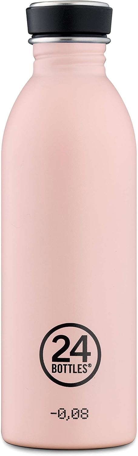 24 Bottles Urban Bottle Trinflasche aus lebensmittelechtem Edelstahl in der Farbe Stone Dusty Pink,