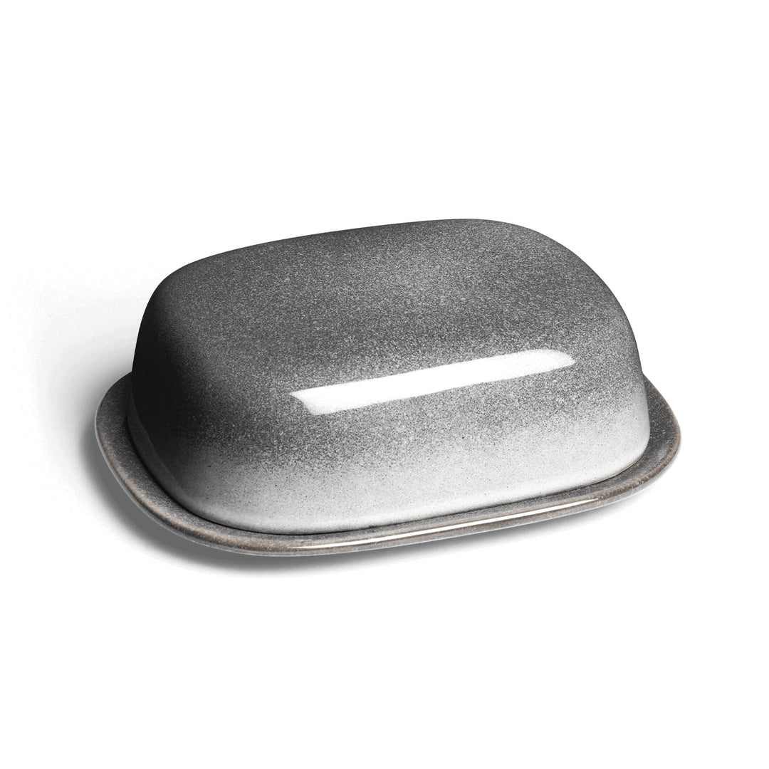 SPRINGLANE Butterdose Misty Cliff - Steingut - Spülmaschinengeeignet - Butterschale mit Deckel, Butt