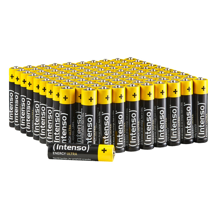Intenso Energy Ultra AAA Micro LR03 Alkaline Batterien 100er Pack, gelb-schwarz
