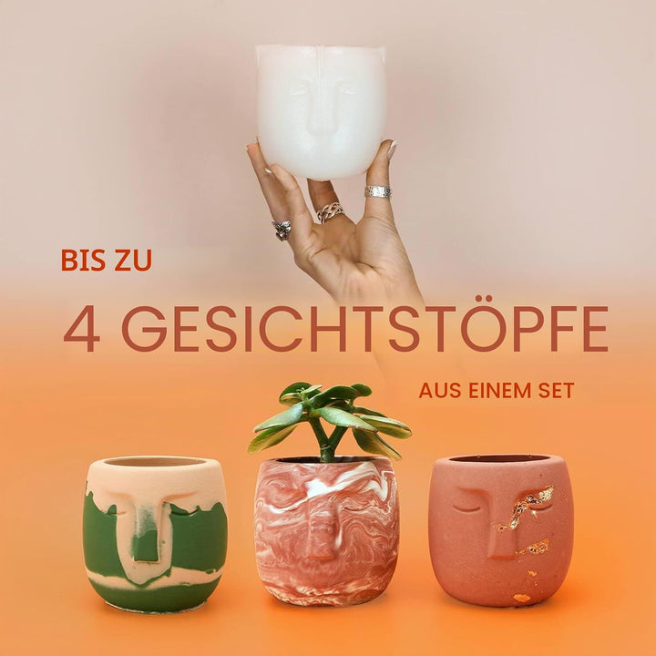 noah Jesmonite &amp; Terrazzo Starterkit - Enthält Silikonformen, Farben, Handschuhe, Schleifpapier, Bec
