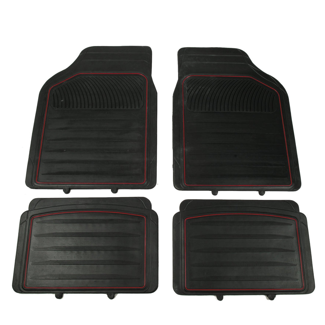 Unitec 74942 Autogummimatte Red Line 4tlg.