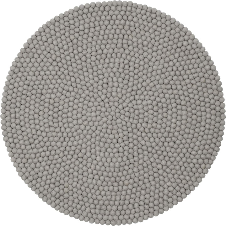 myfelt Luis Filzkugelteppich — Ø 50 cm, ideal für Schlaf-, Wohn-, Kinderzimmer, Flur & Bad