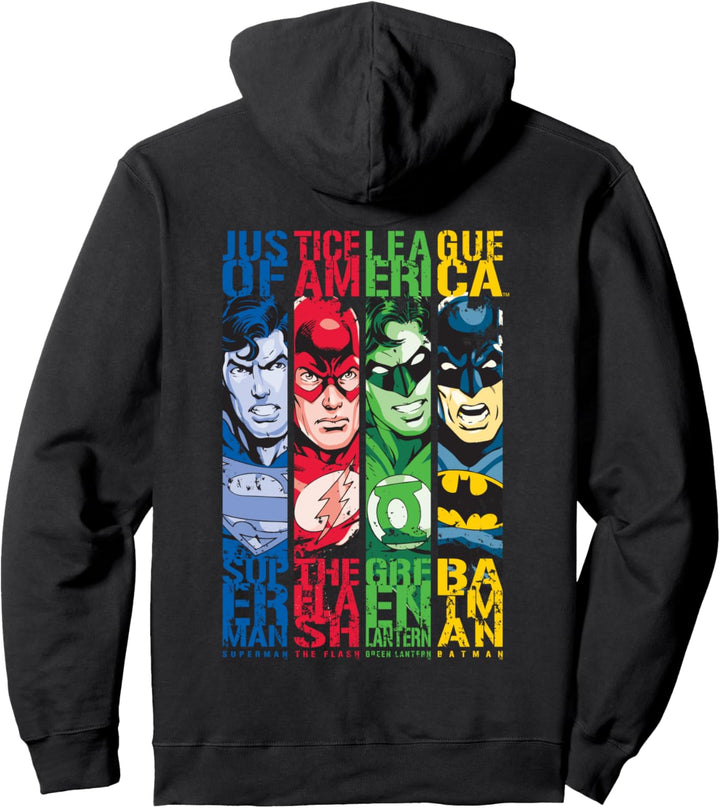 DC Justice League Abgestreift - Leicht Pullover Hoodie