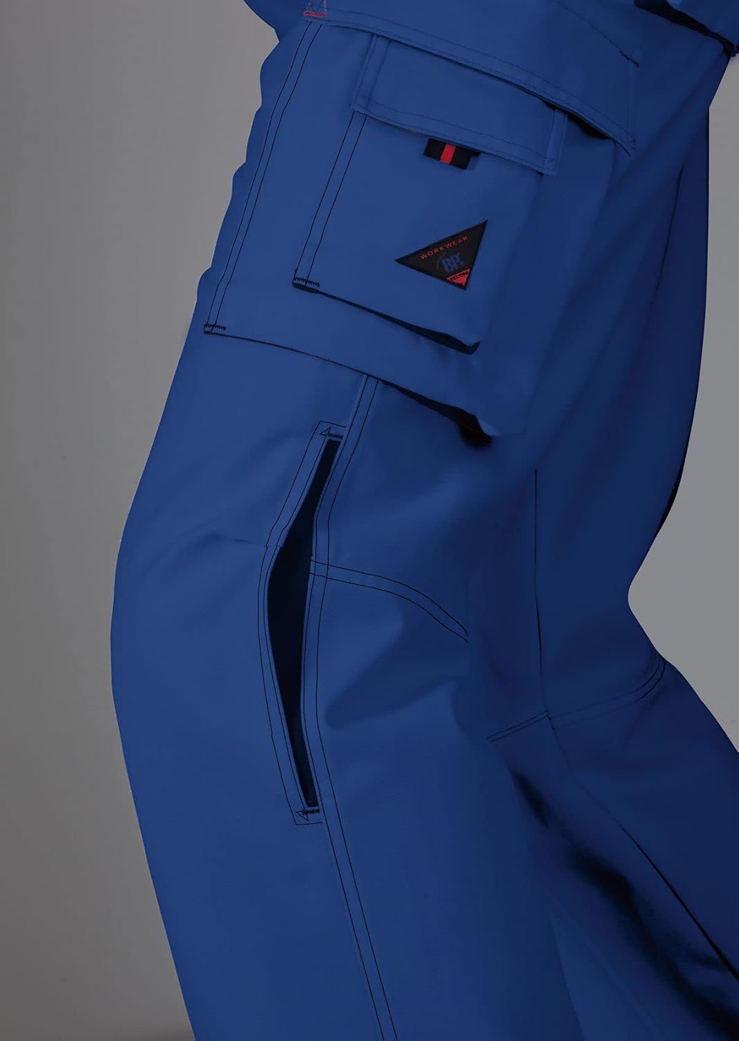 BP Workwear 1788-555-13 Arbeitshose - Gummizug im Rücken - Bundfalten - Normale Passform - Grösse: 4