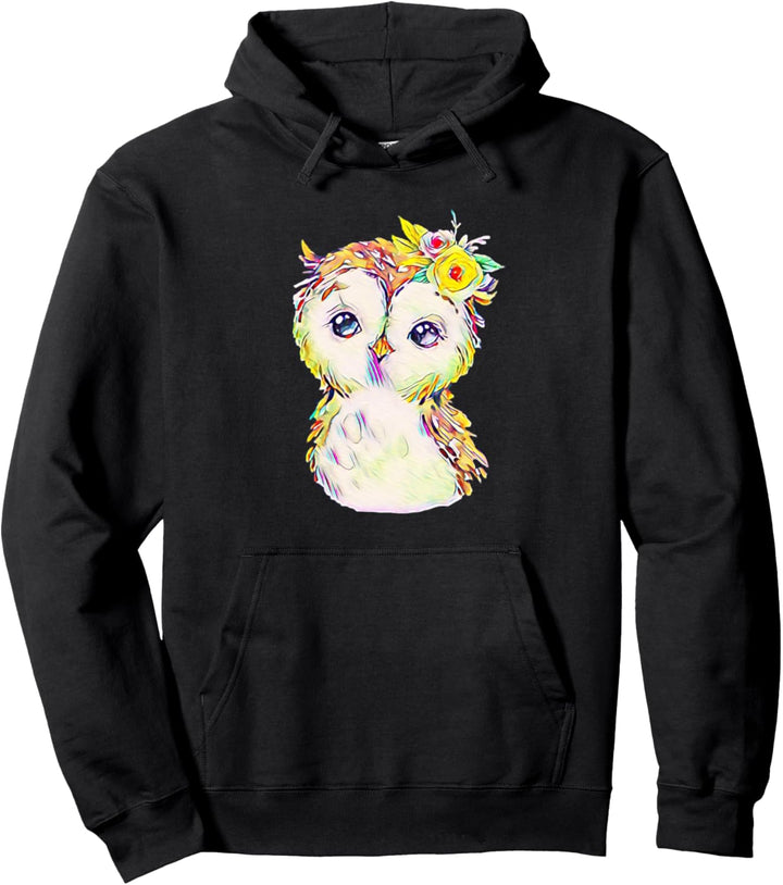 Eule Raubvogel Motiv Vögel Tiere Schnabel Krallen Eulen Pullover Hoodie