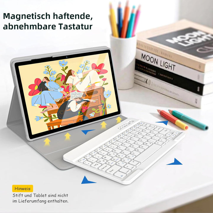 BQSS Hülle für Samsung Galaxy Tab A11 Plus + (2025)/ A9 Plus + (2023)-11 Zoll, Magnetisch Bluetooth