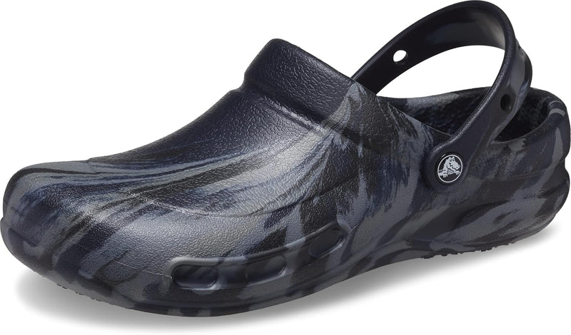 Crocs Unisex Bistro Graphic Clogs 36/37 EU Deep Navy Multi, 36/37 EU Deep Navy Multi