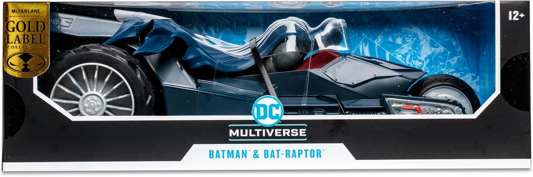 McFarlane Toys DC Multiverse Fahrzeug Bat-Raptor with Batman (The Batman Who Laughs) (Gold Label) Ba