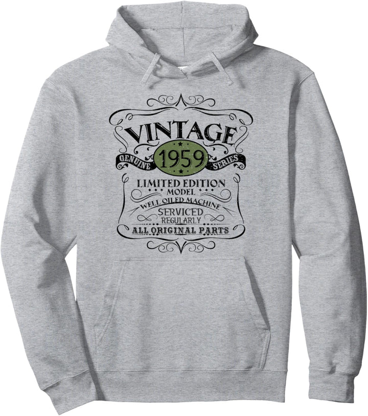 Vintage 1959 63. Geburtstag Geschenk Männer Frauen Original Design Pullover Hoodie