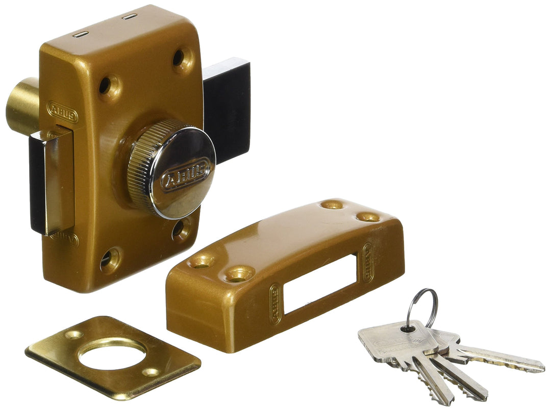 Abus CLK CB 40 B C Schloss mit Zylinder und Knopf, 40 mm, bronzefarben, 40 mm