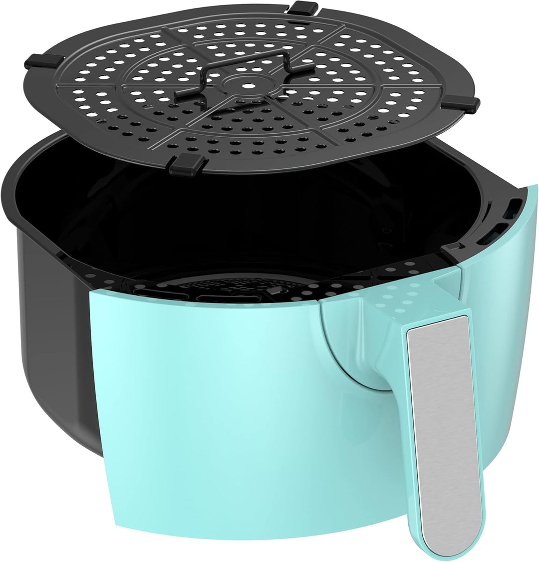 TurboTronic/Heissluftfritteuse / 3,5L / schwarz, grün. türkis / 1200W / Airfryer mit Timer bis 30 Mi