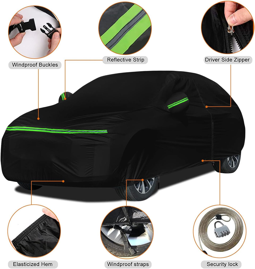 Autoabdeckung Outdoor Auto Abdeckplane Wasserdicht Ersatz für 2006-2023 Opel Corsa D/E/F Hatchback,