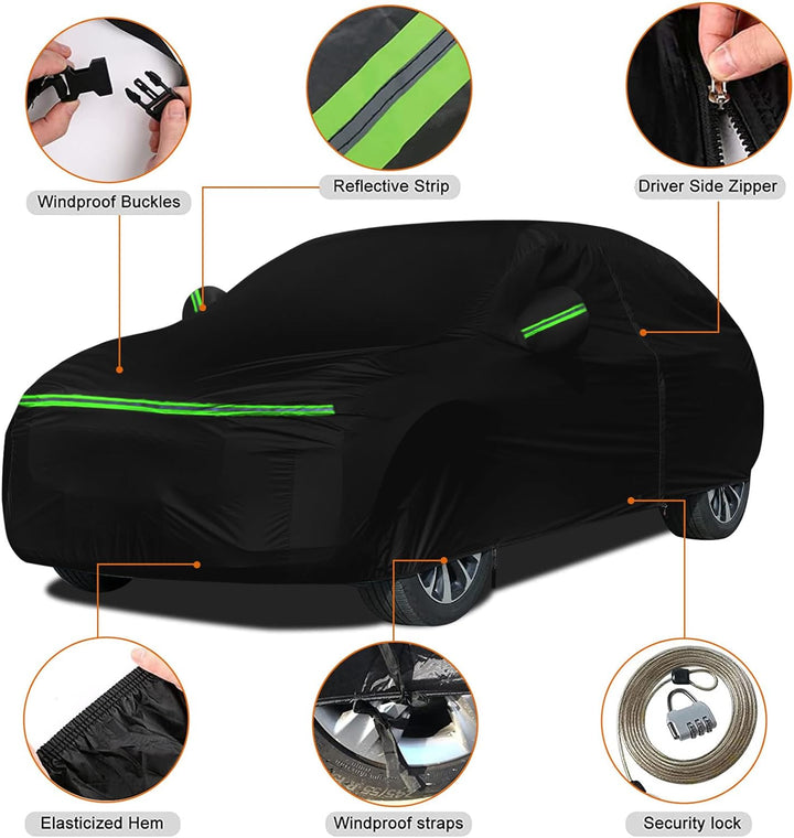 Autoabdeckung Outdoor Auto Abdeckplane Wasserdicht Ersatz für 2006-2023 Opel Corsa D/E/F Hatchback,