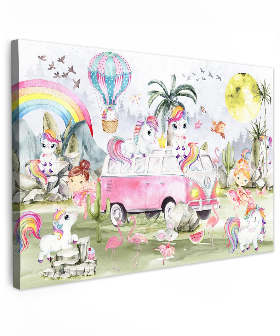 MuchoWow© Leinwände Gross 120x80 cm XXL Wall Decoration Bilder Kinderzimmer Mädchen Pictures Canvas