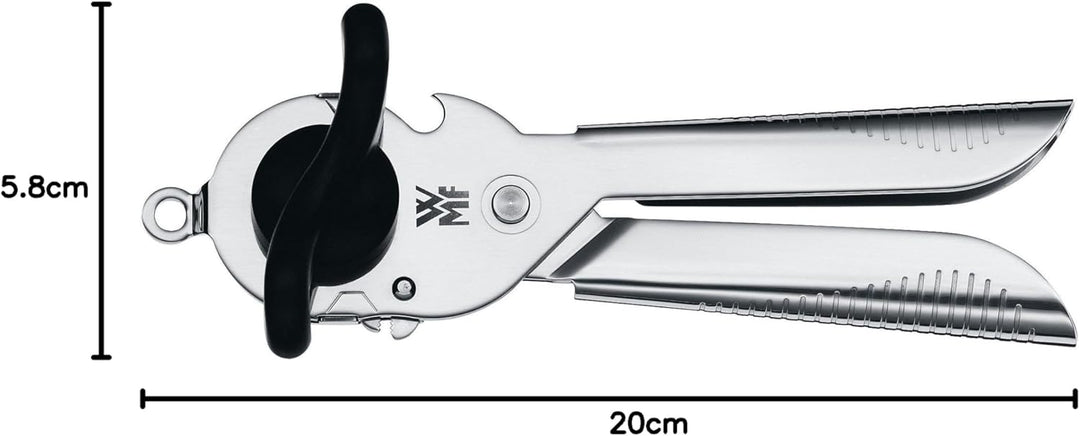 WMF Tin Up Dosenöffner mit Kapselheber 20 cm, Cromargan Edelstahl, Kunststoff, spülmaschinengeeignet