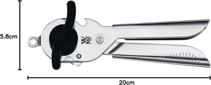 WMF Tin Up Dosenöffner mit Kapselheber 20 cm, Cromargan Edelstahl, Kunststoff, spülmaschinengeeignet