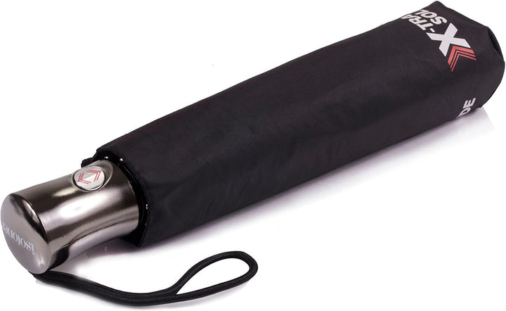 Isotoner Regenschirm Damen X-tra, stabil, automatisches Öffnen und Schliessen, Schwarz, one size, Sc