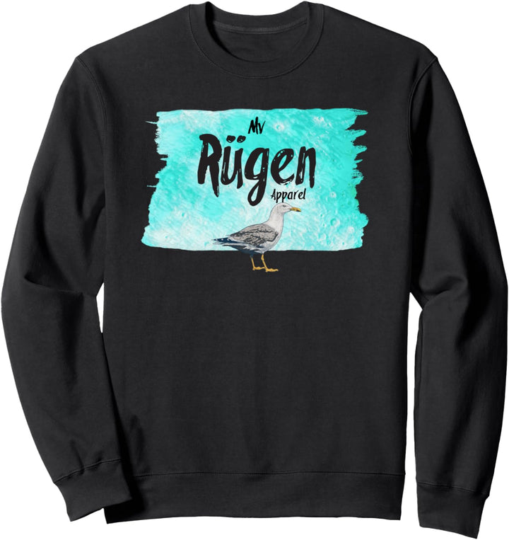 Rügen Geschenk Souvenir Urlaub Heimat Möwe Ostsee Sweatshirt