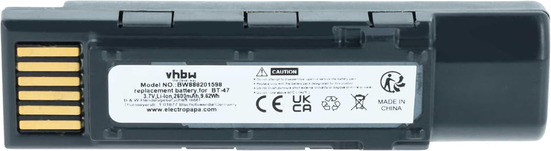 vhbw Akku kompatibel mit Datalogic Gryphon GBT4500, GM4500, 4500 Barcodescanner POS (2600mAh, 3,7V,