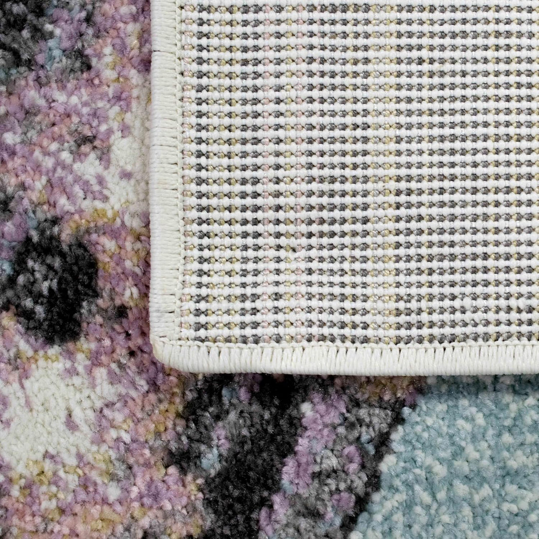 Teppich-Traum kreisförmiger Kinderzimmer Spielteppich • strapazierfähig • Meerjungfrau Blumen Seifen