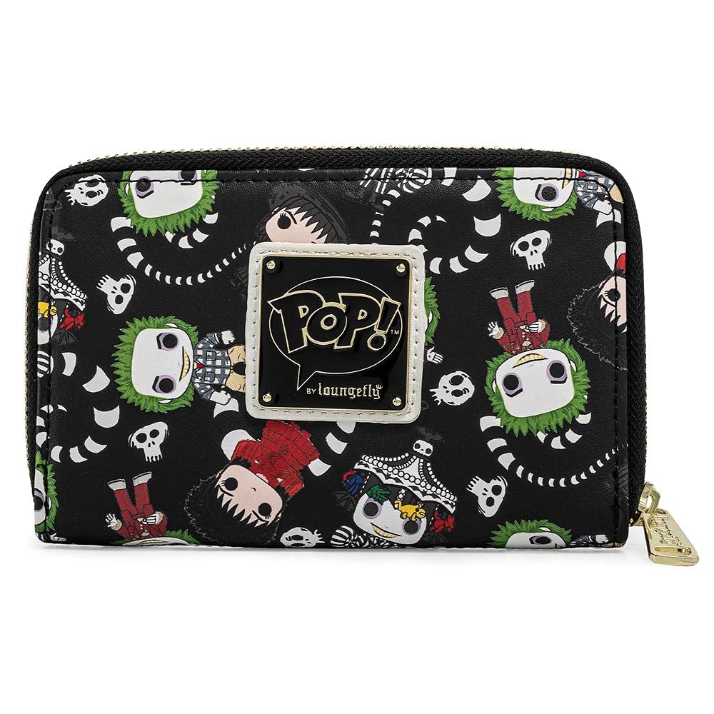 Loungefly Pop by LF Beetlejuice AOP Geldbörse, Mehrfarbig, Medium, M