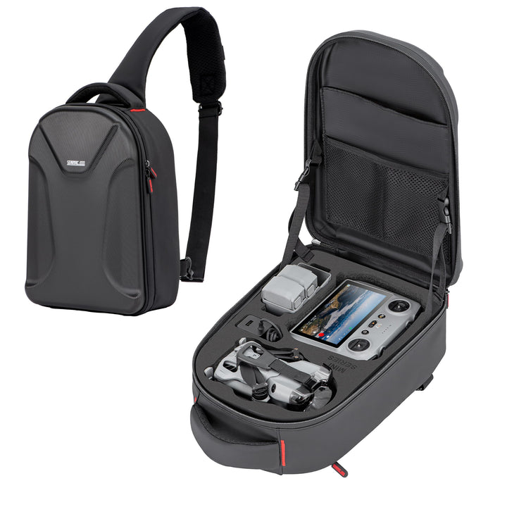 STARTRC Tasche für DJI Mini 5 Pro, Wasserdichter Hartschalen-Rucksack mit Mini 5/4/3pro Drohne, RC 2