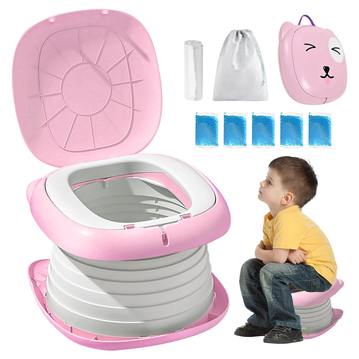 Toilettensitz, Toilettensitz Für Junge und Mädchen, Tragbares Klapptöpfchen, Klapptoilette Falttoile