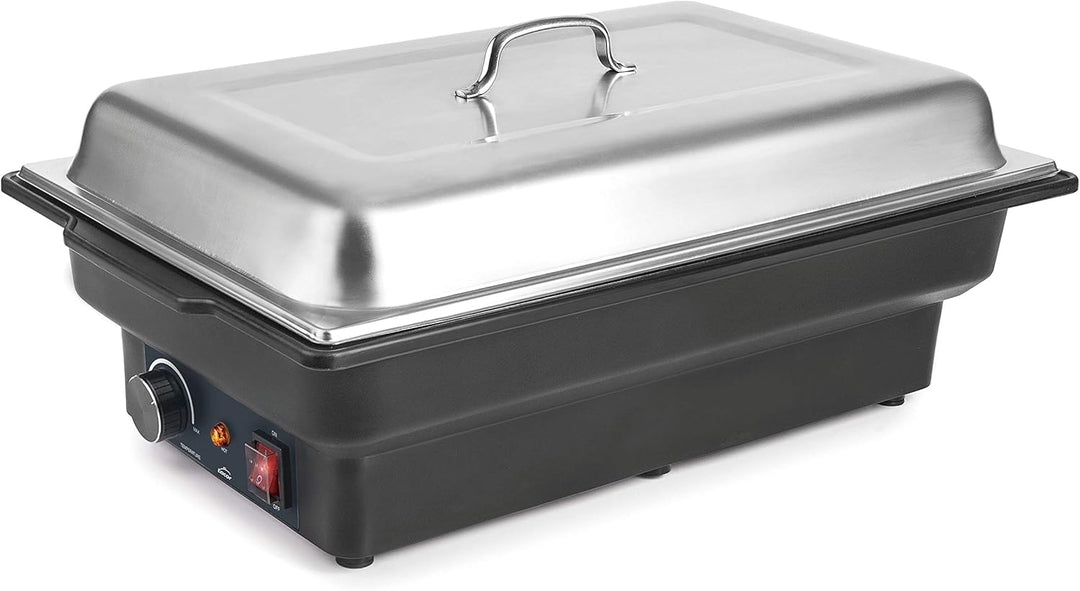 Lacor 69336 Elektrischer Chafing Dish, 900 W, 8'50 l, Edelstahl