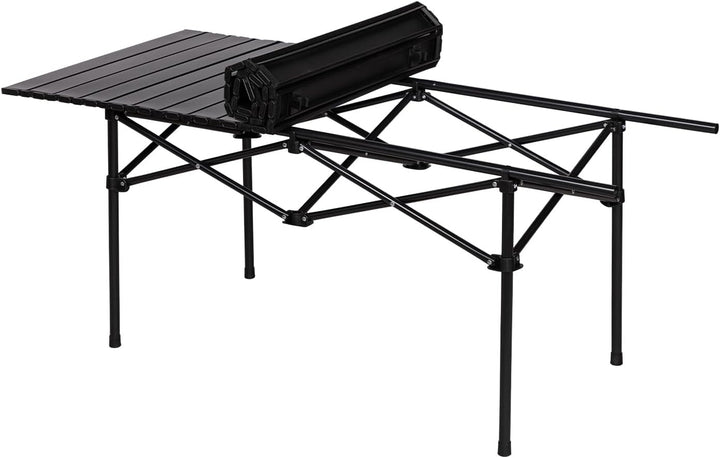 Eisen Klappbarer Camping Tisch, Klapptisch für Garten, Outdoor Beistelltisch Faltbar, Ultraleicht, C