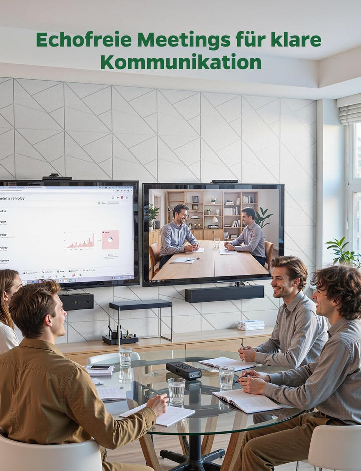 18 Stück Akustikplatten Selbstklebend, Akustik Schallabsorber Panels für Wand & Gaming Zimmer mit Li