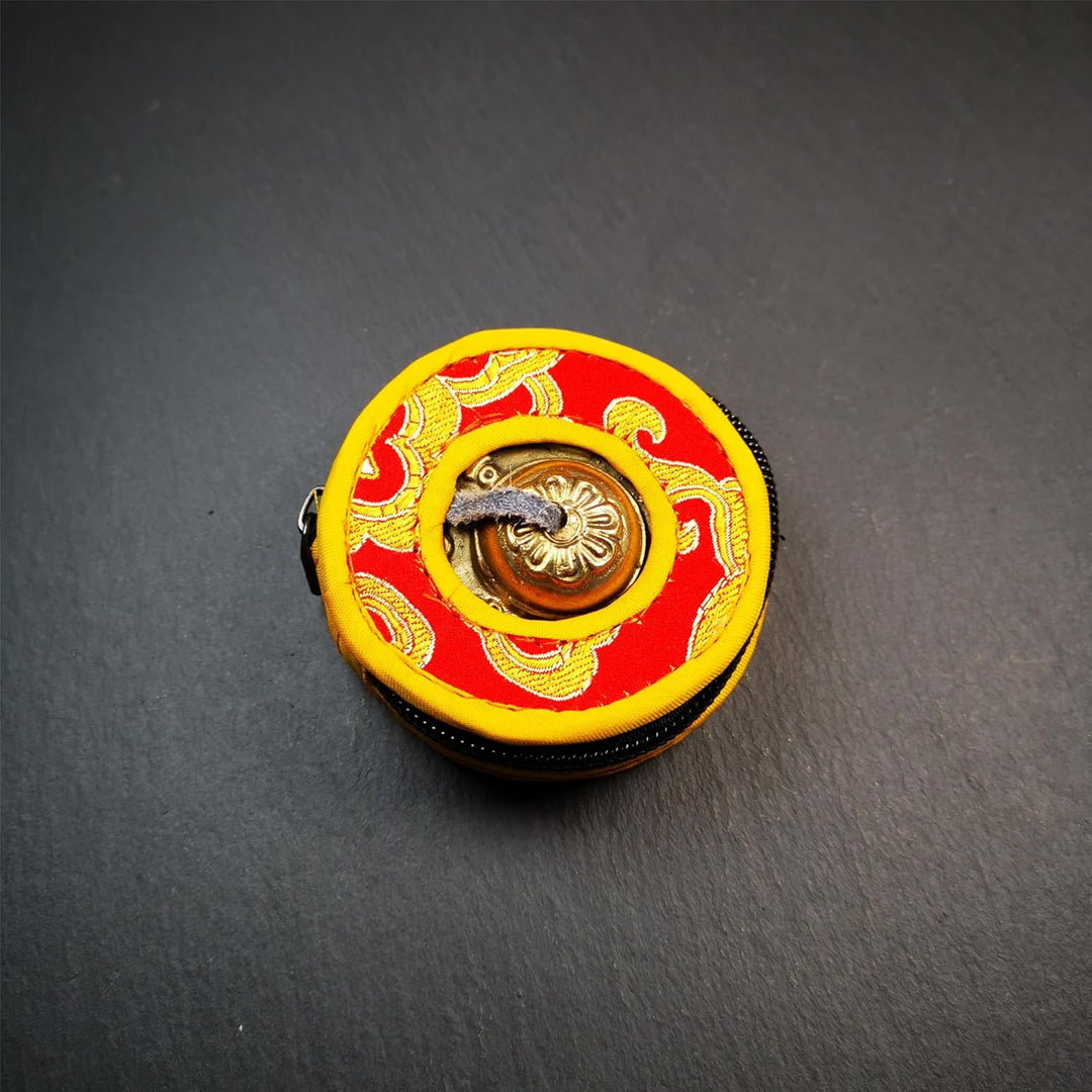 Tibetan Tingsha Glocke mit schönem Fall, für Klangheilung, Yoga, Meditation, Achtsamkeit -Fingerzimb