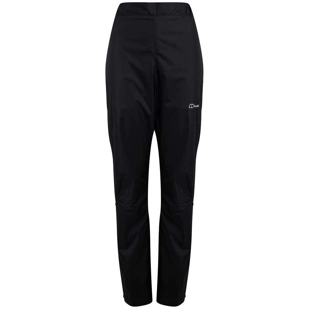 Berghaus Damen Deluge Wasserdicht Überhose, Langlebige, Bequeme Regenhose S Schwarz 2.0, S Schwarz 2