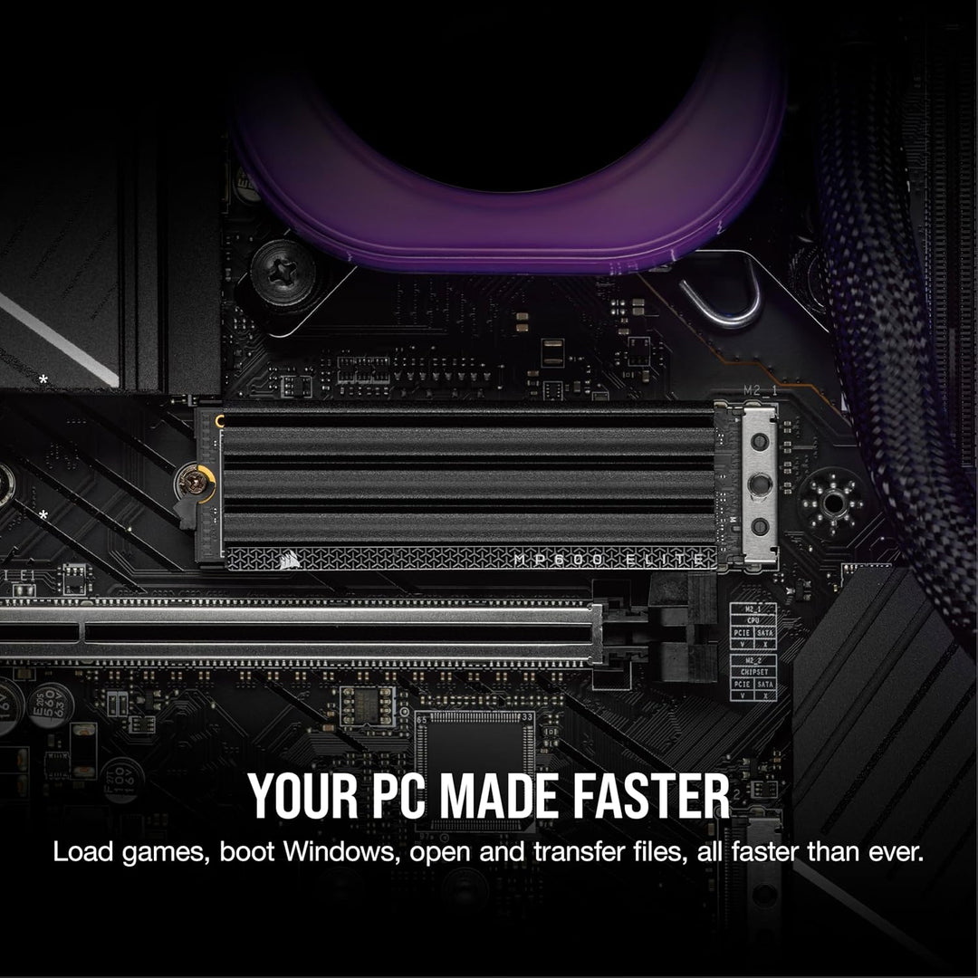 CORSAIR MP600 ELITE 4TB M.2 PCIe Gen4 x4 NVMe SSD – M.2 2280 – Bis zu 7.000MB/Sek. Sequentielles Les