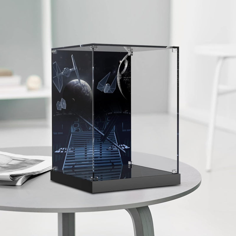 cooldac Acryl Vitrine Box für Lego Darth Vader Helm 75304 Modellset Staubdicht Transparent Klar Disp