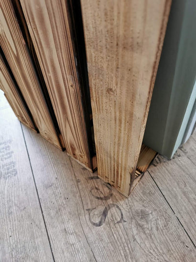 Massive Holzkisten Schuhregal Bücherregal GEFLAMMT Zwischenbrett Apfelkisten Obstkisten Weinkisten K
