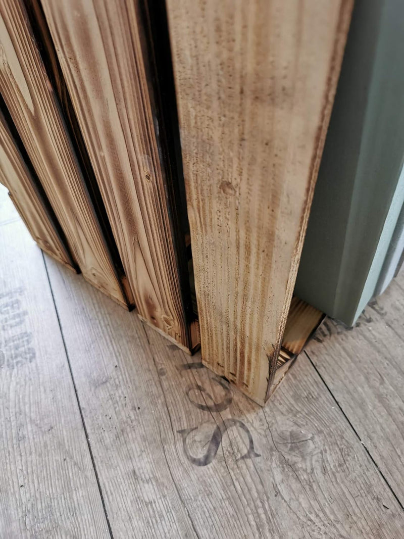 Massive Holzkisten Schuhregal Bücherregal GEFLAMMT Zwischenbrett Apfelkisten Obstkisten Weinkisten K
