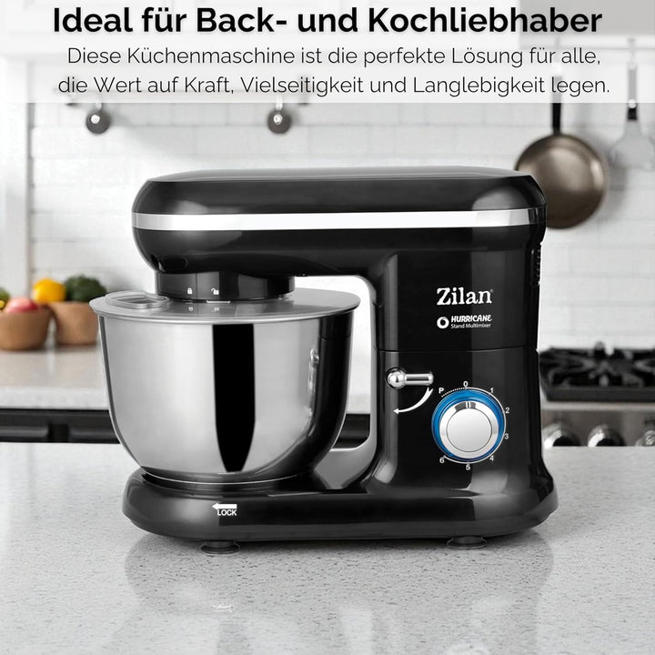 Elektrische Küchenmaschine Rührgeräte & Mixer Knetmaschine zum Backen Teigmaschine Schneebesen Rühr-